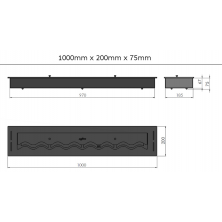 Dimensiones Black Burner 1000