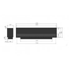 Dimensiones Infire Slim Black 2000