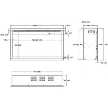 Dimensiones Insertable Aflamo 3D 45x75